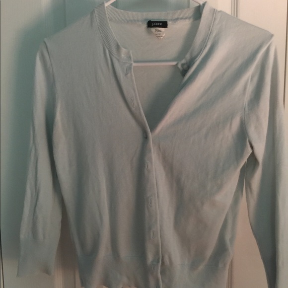 J. Crew Sweaters - J. Crew light blue cardigan - good condition. J. Crew Sweaters - J. Crew light blue cardigan - good condition.